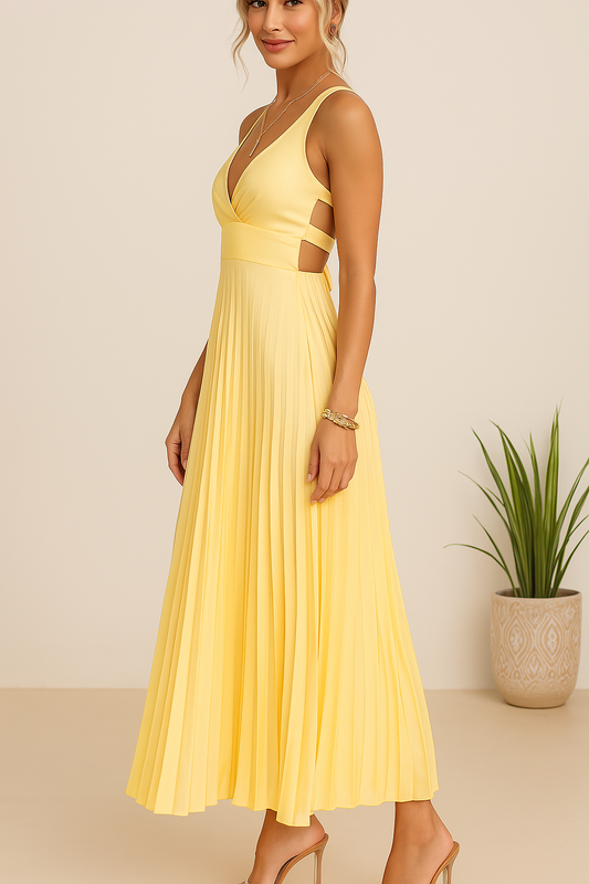 Vestido Violeta Amarillo