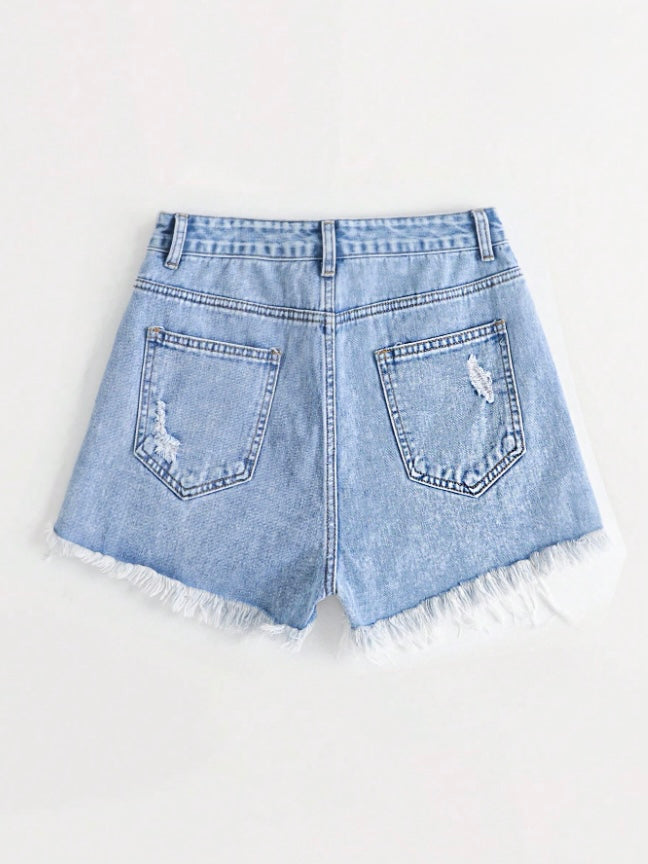 Pantalón Corto Rasgado