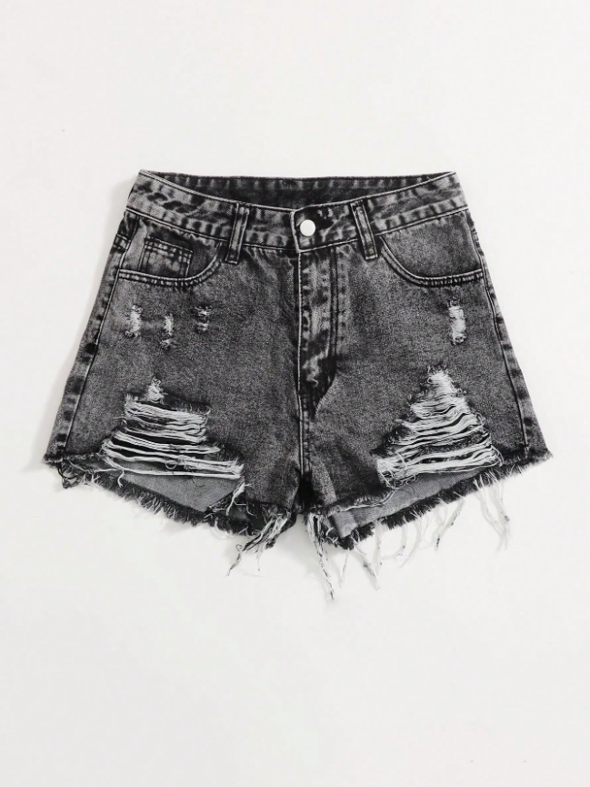 Pantalón Corto Rasgado